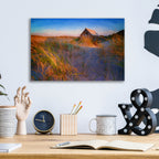 Epic Art 'Amongst The Dunes Oil Painting' by Rick Berk, Acrylic Glass Wall Art,16x12