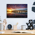 Epic Art 'Across the Bridge' by Rick Berk, Acrylic Glass Wall Art,16x12