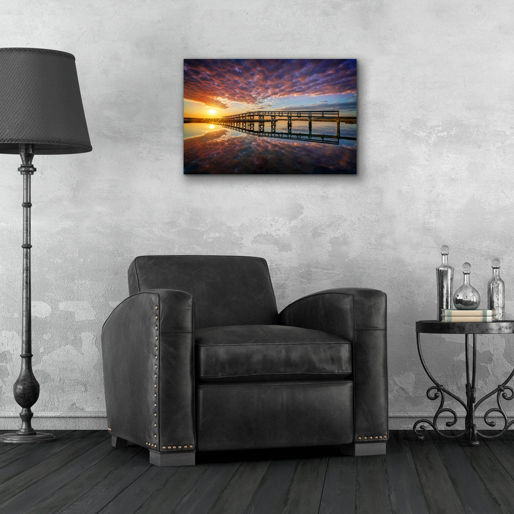 Epic Art 'Across the Bridge' by Rick Berk, Acrylic Glass Wall Art,24x16