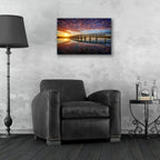 Epic Art 'Across the Bridge' by Rick Berk, Acrylic Glass Wall Art,24x16