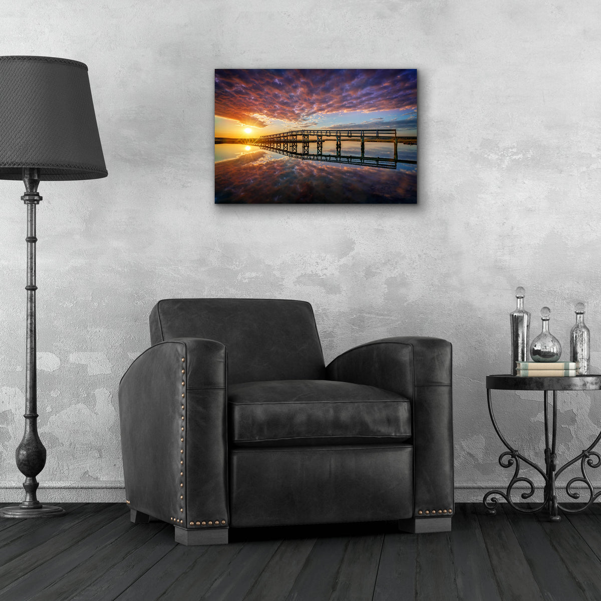 Epic Art 'Across the Bridge' by Rick Berk, Acrylic Glass Wall Art,24x16