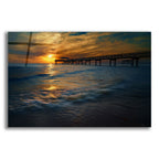 Epic Art 'Gulf Coast Sunset Oil Painting' by Rick Berk, Acrylic Glass Wall Art