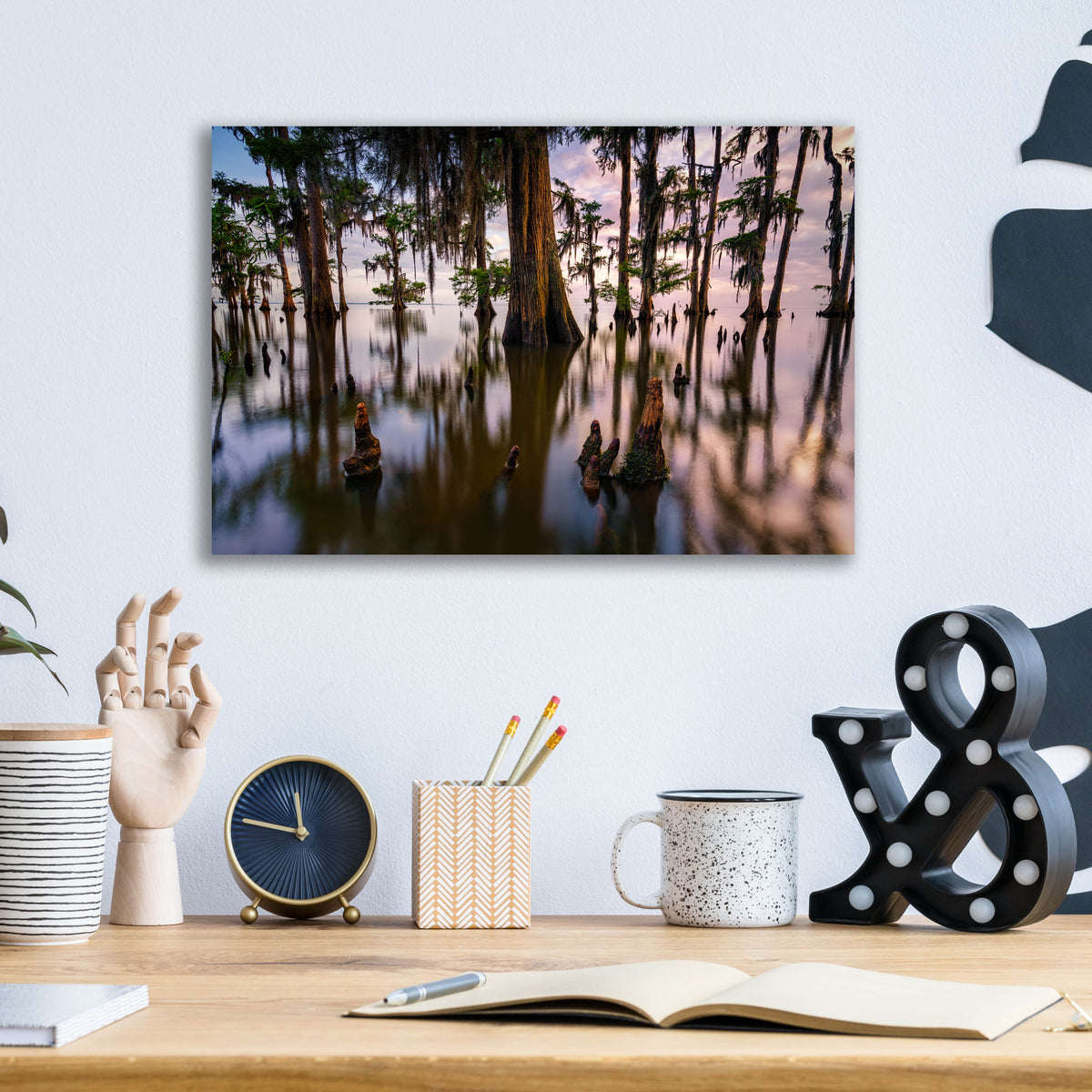Epic Art 'Maurepas Morning' by Rick Berk, Acrylic Glass Wall Art,16x12