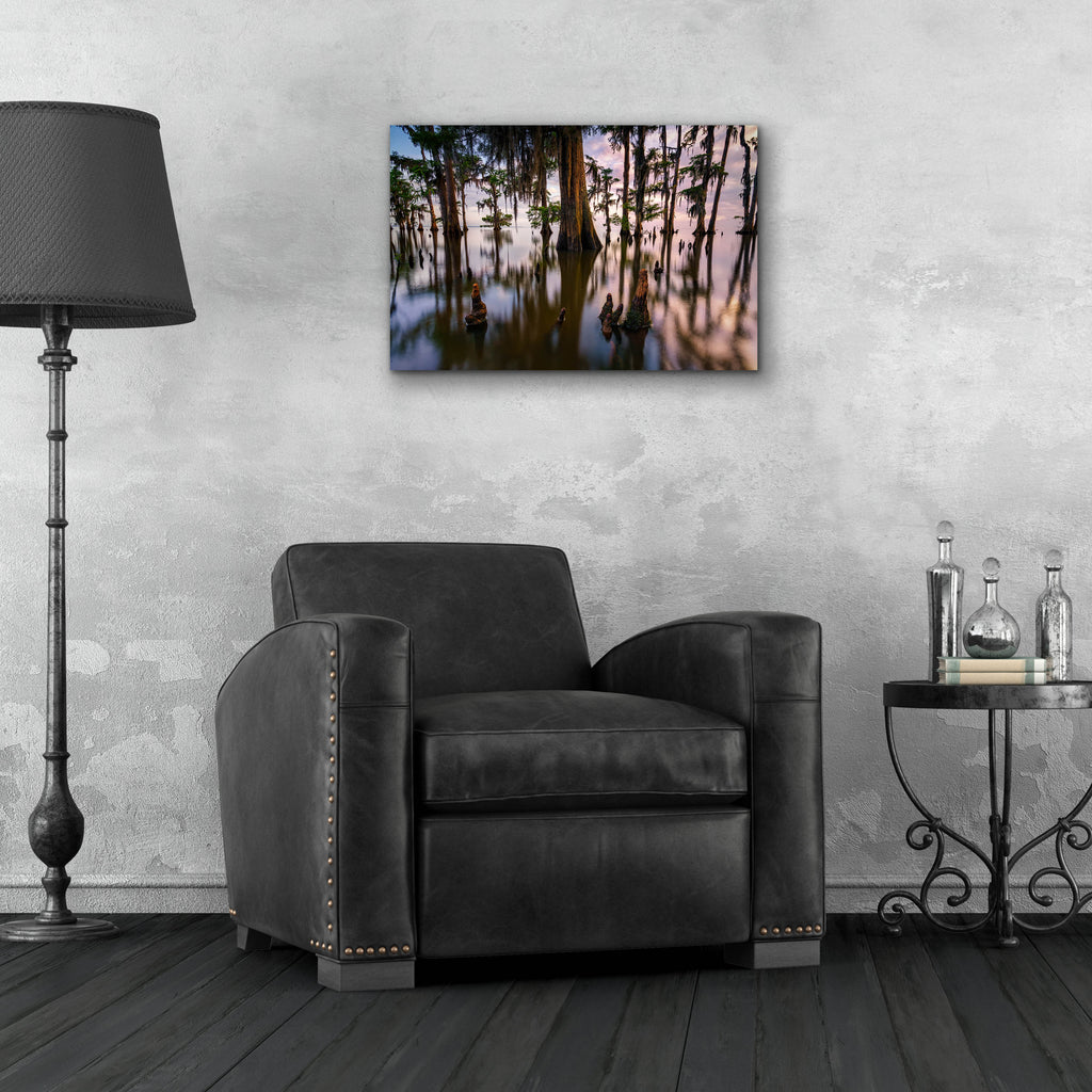 Epic Art 'Maurepas Morning' by Rick Berk, Acrylic Glass Wall Art,24x16