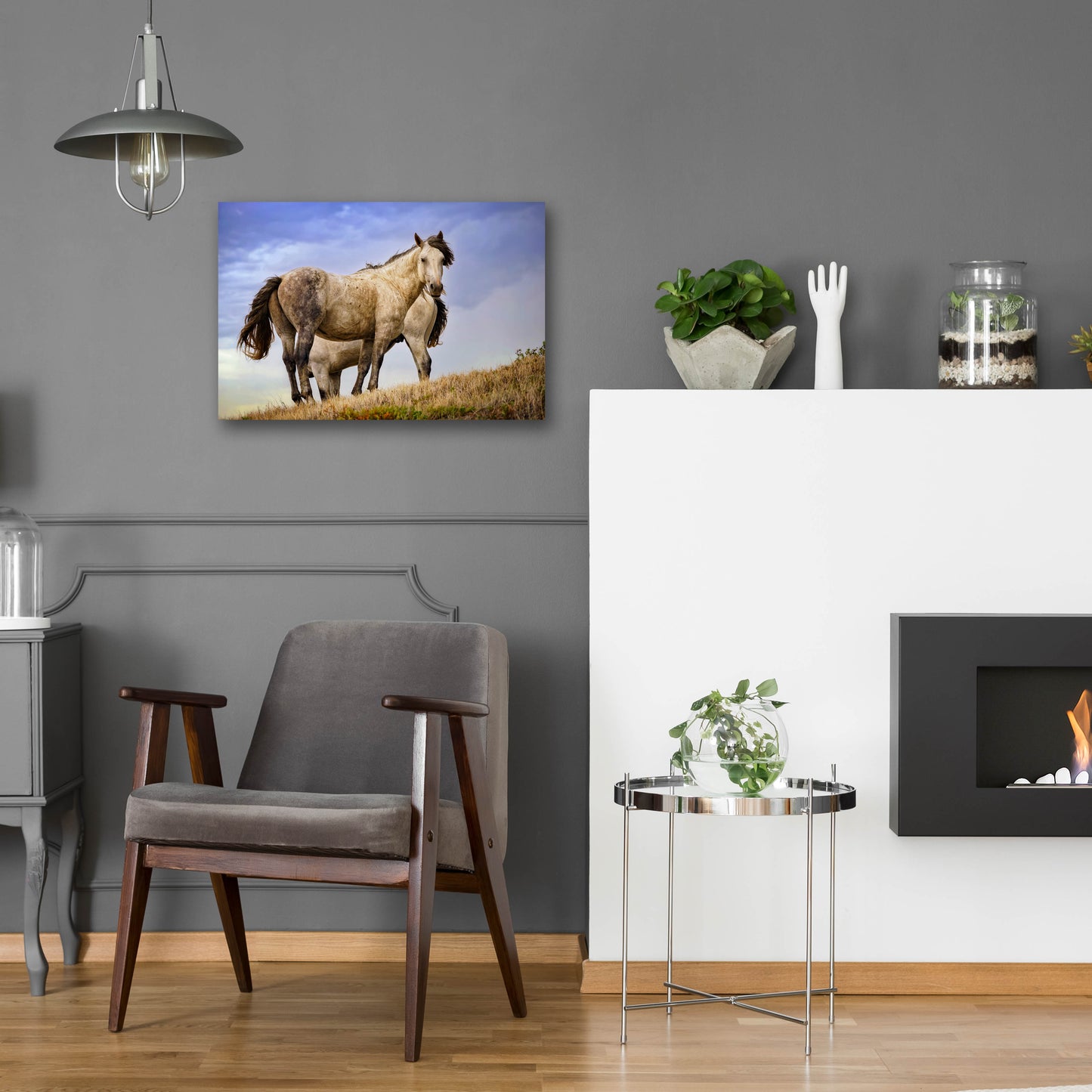 Epic Art 'Wild Horses' by Rick Berk, Acrylic Glass Wall Art,24x16