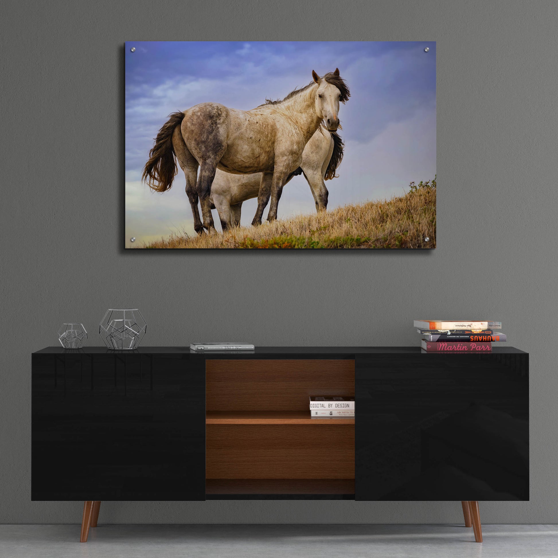 Epic Art 'Wild Horses' by Rick Berk, Acrylic Glass Wall Art,36x24