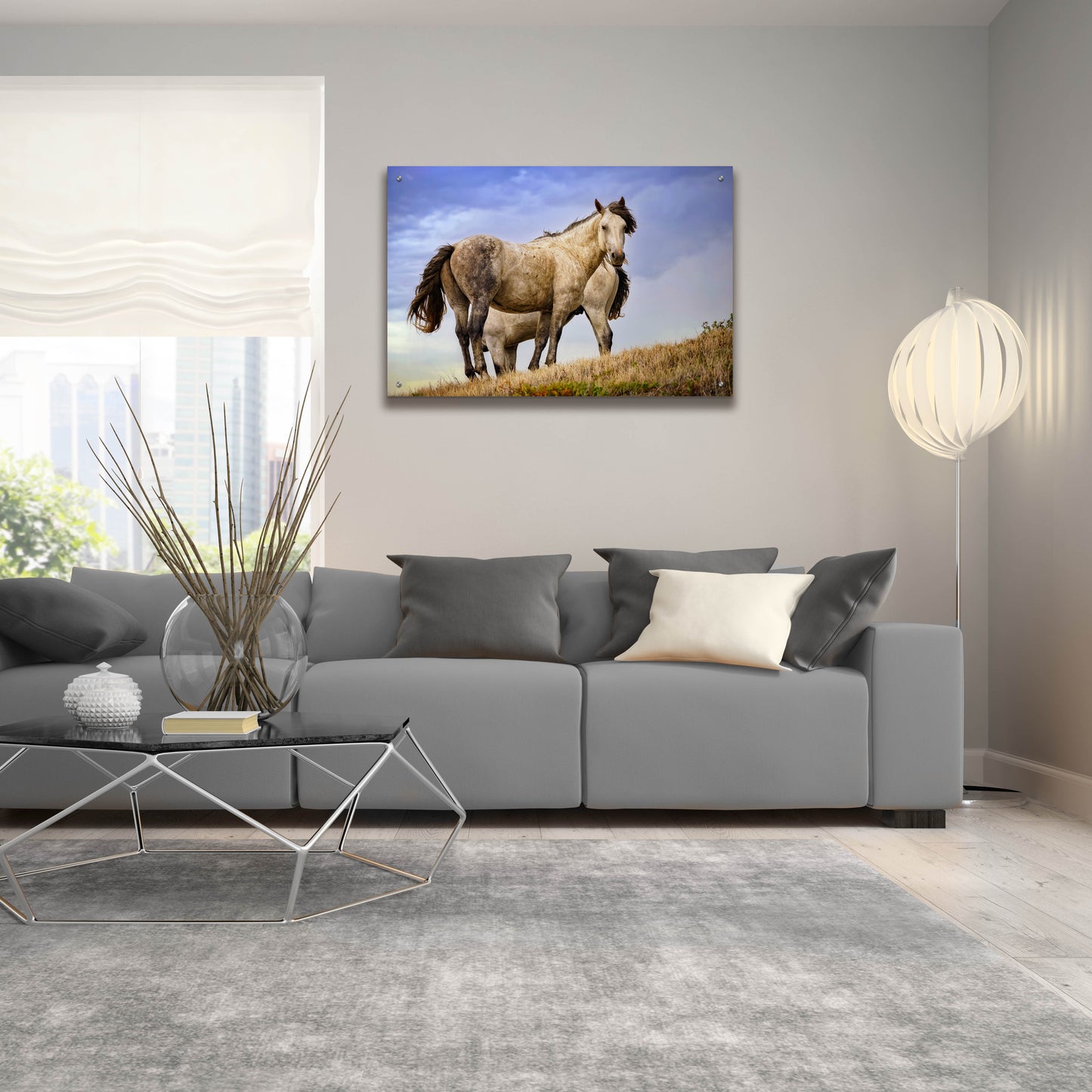 Epic Art 'Wild Horses' by Rick Berk, Acrylic Glass Wall Art,36x24