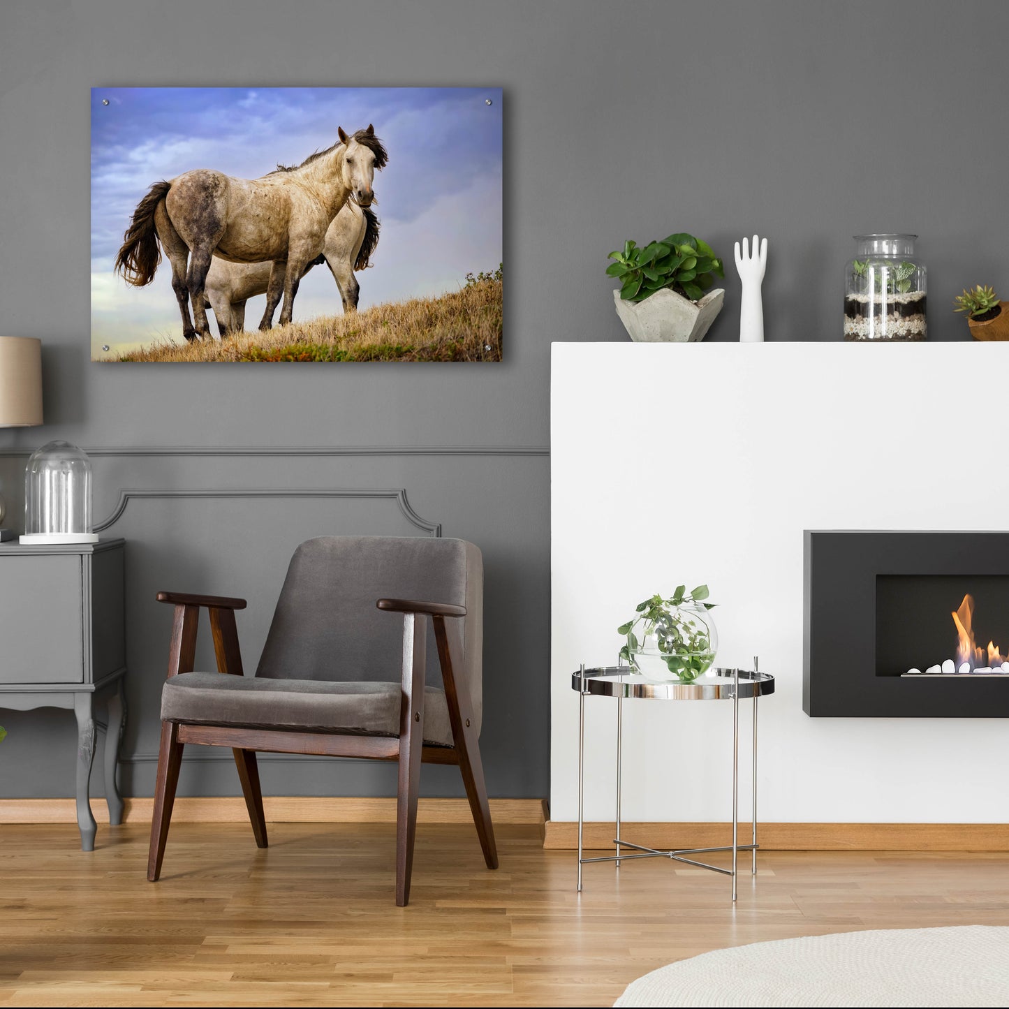 Epic Art 'Wild Horses' by Rick Berk, Acrylic Glass Wall Art,36x24