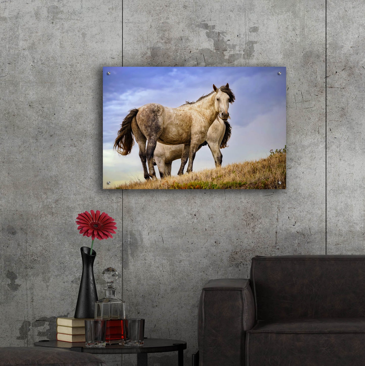 Epic Art 'Wild Horses' by Rick Berk, Acrylic Glass Wall Art,36x24