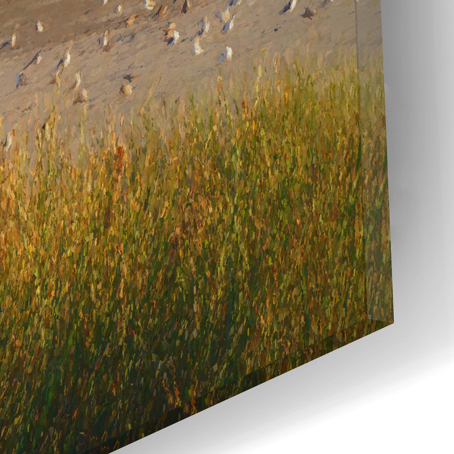 Epic Art 'Summer Evening at Haystack Rock Oil Painting' by Rick Berk, Acrylic Glass Wall Art,16x12