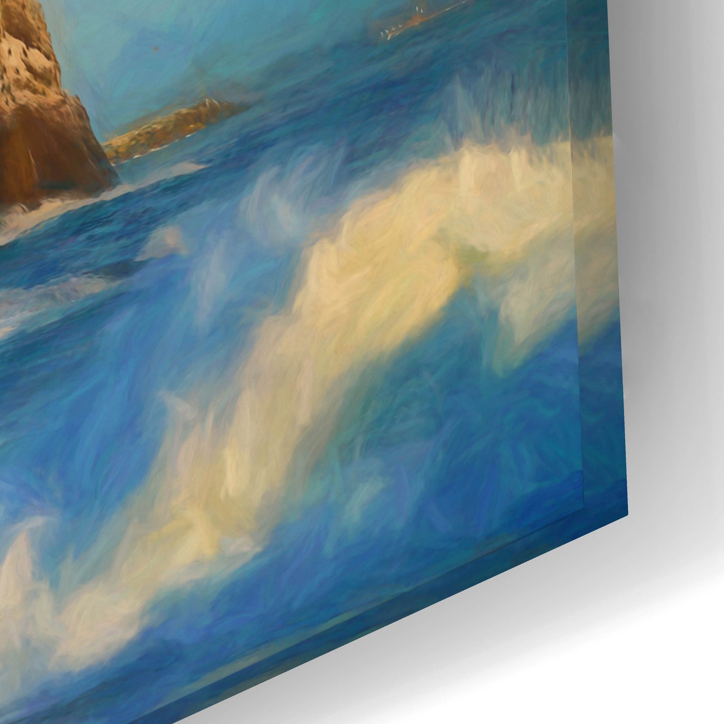 Epic Art 'Cape Disappointment Oil Painting' by Rick Berk, Acrylic Glass Wall Art,24x16