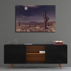 Epic Art 'Desert Moon' by Rick Berk, Acrylic Glass Wall Art,36x24