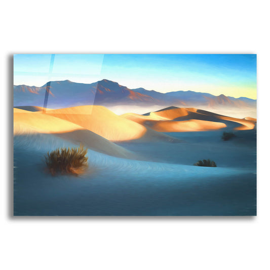 Epic Art 'Mesquite Dunes Oil Painting' by Rick Berk, Acrylic Glass Wall Art