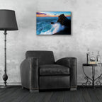 Epic Art 'Against The Tide Oil Painting' by Rick Berk, Acrylic Glass Wall Art,24x16