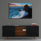Epic Art 'Against The Tide Oil Painting' by Rick Berk, Acrylic Glass Wall Art,36x24