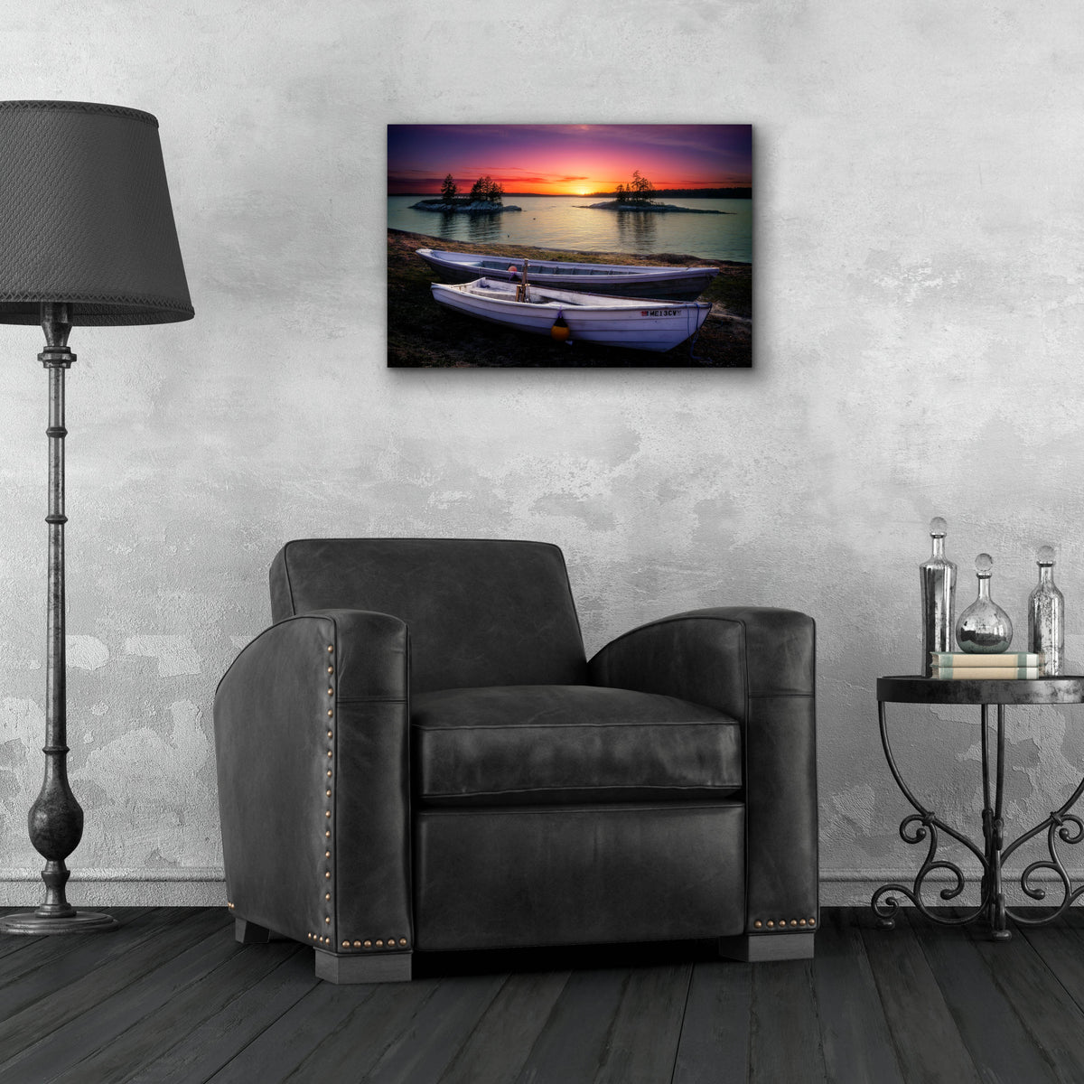 Epic Art 'Spring Sunset Lookout Point Glow' by Rick Berk, Acrylic Glass Wall Art,24x16
