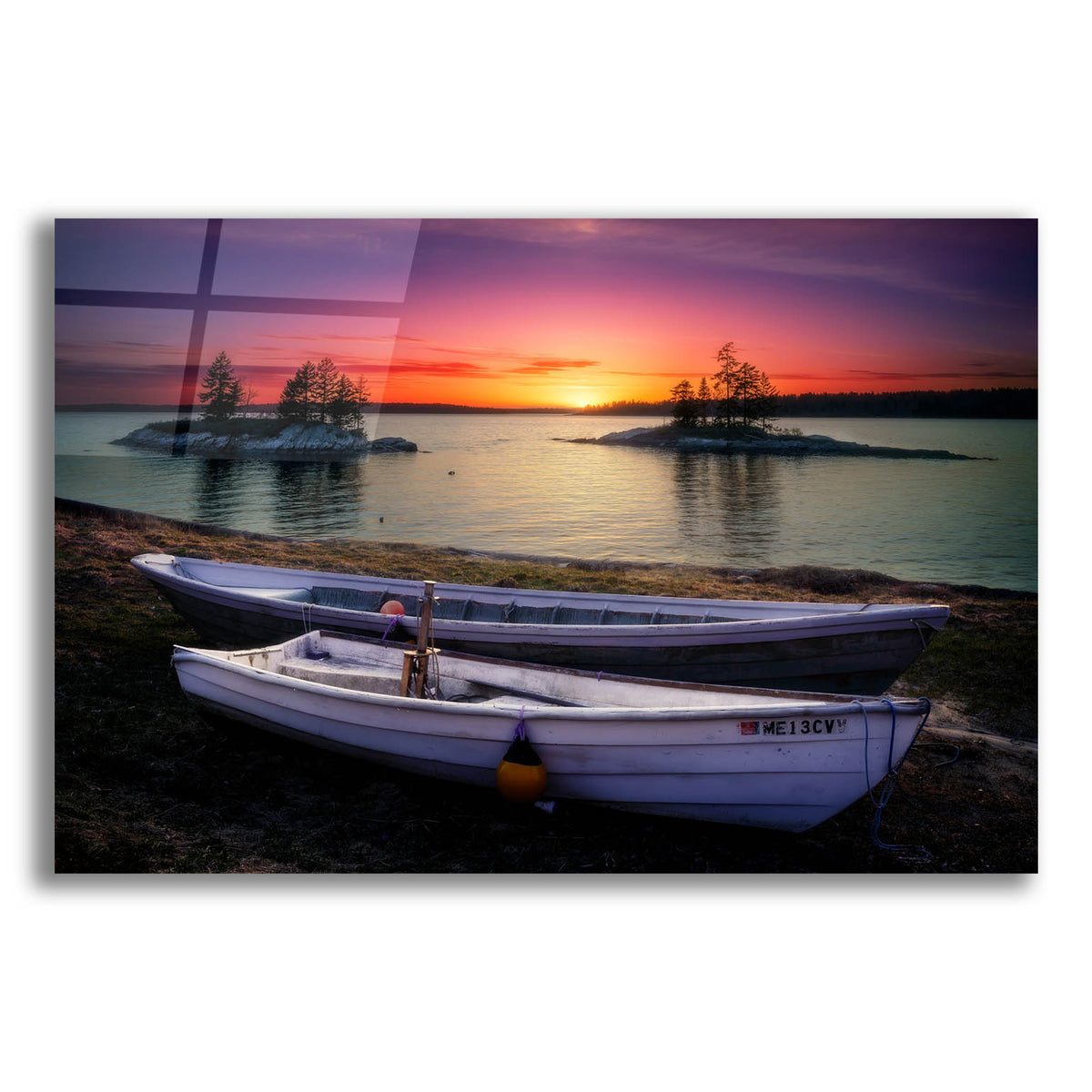 Epic Art 'Spring Sunset Lookout Point Glow' by Rick Berk, Acrylic Glass Wall Art