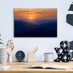 Epic Art 'Shenandoah Sunset' by Rick Berk, Acrylic Glass Wall Art,16x12