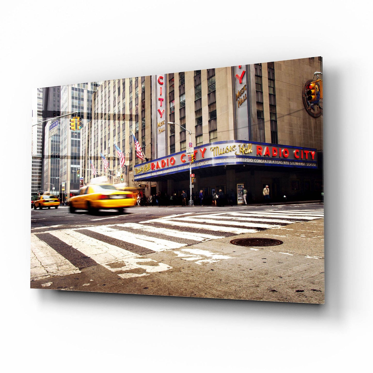 Epic Art 'NYC Radio City' by Nina Papiorek, Acrylic Glass Wall Art,16x12