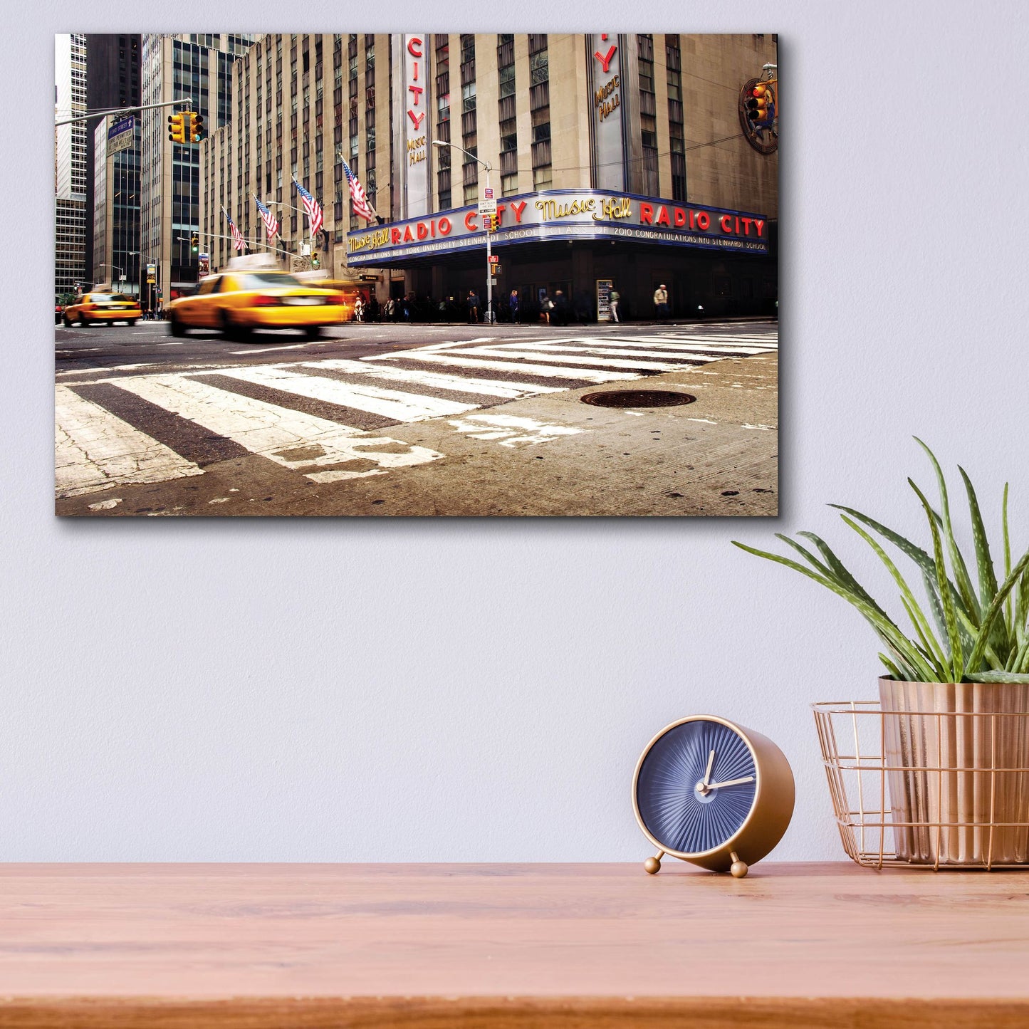 Epic Art 'NYC Radio City' by Nina Papiorek, Acrylic Glass Wall Art,16x12