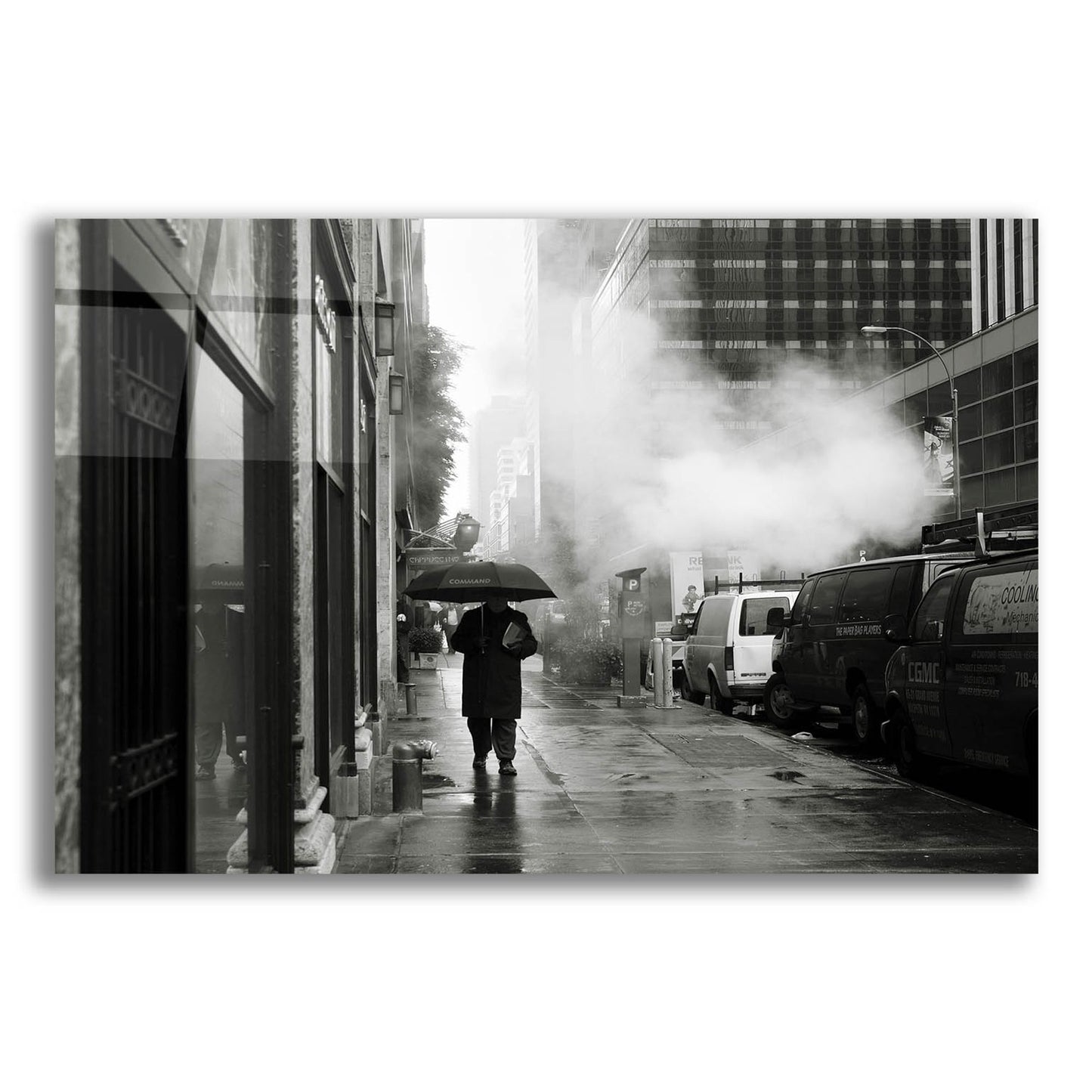 Epic Art 'NYC Rain' by Nina Papiorek, Acrylic Glass Wall Art,16x12