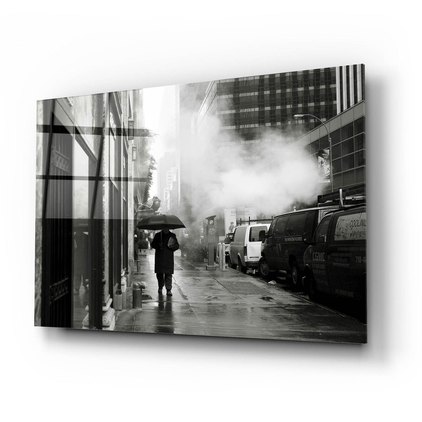 Epic Art 'NYC Rain' by Nina Papiorek, Acrylic Glass Wall Art,24x16