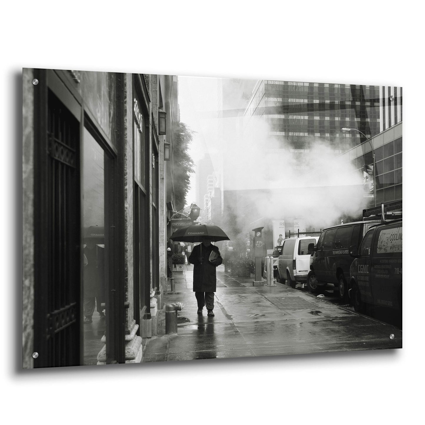 Epic Art 'NYC Rain' by Nina Papiorek, Acrylic Glass Wall Art,36x24