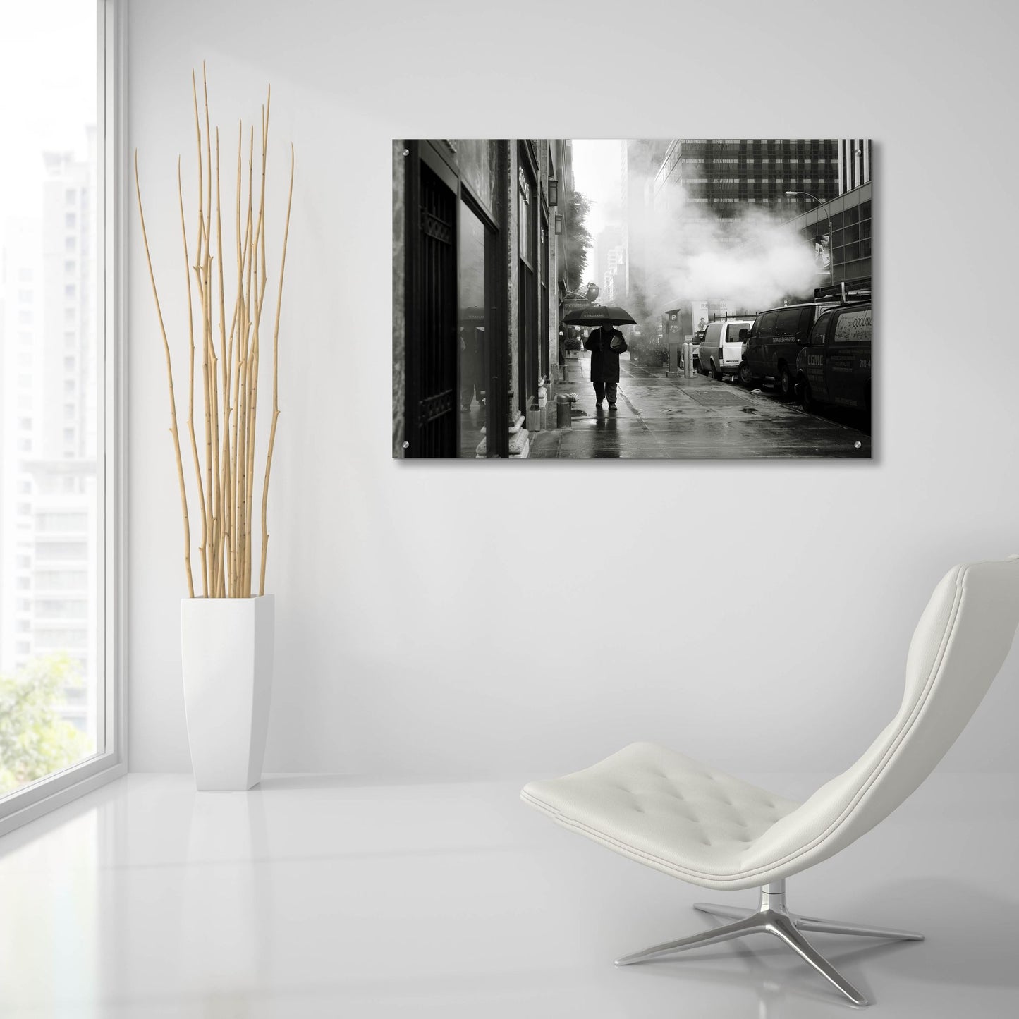 Epic Art 'NYC Rain' by Nina Papiorek, Acrylic Glass Wall Art,36x24