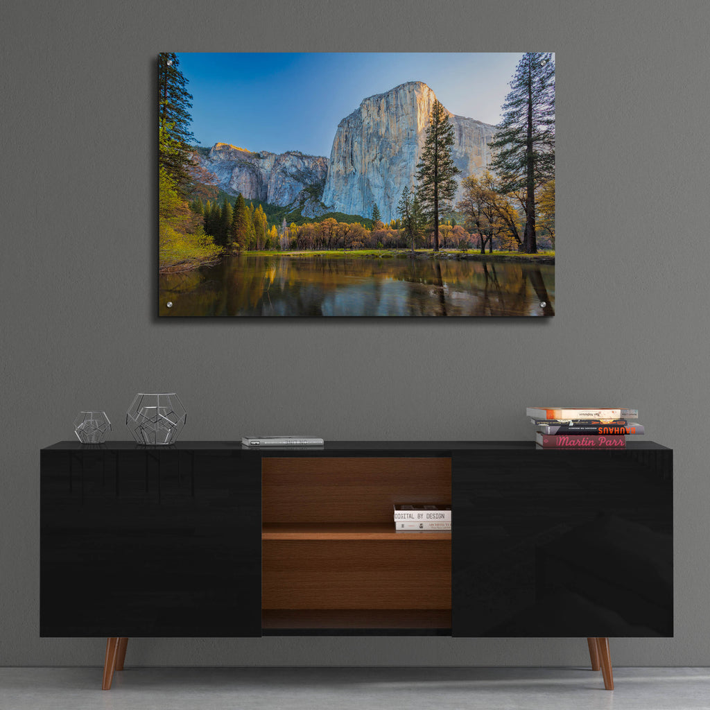 Epic Art 'El Capitan Sunrise' by Rick Berk, Acrylic Glass Wall Art,36x24