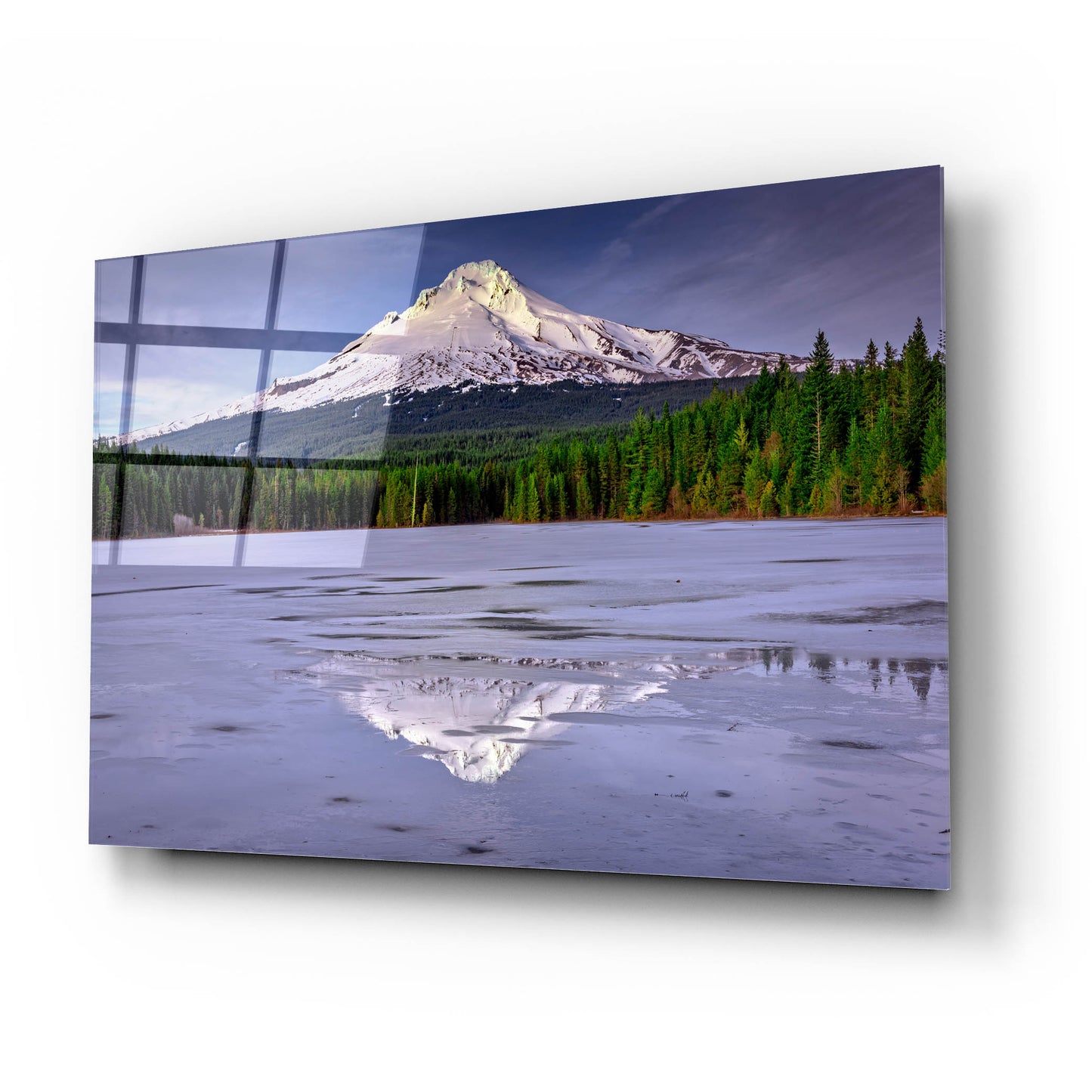 Epic Art 'Mount Hood Reflections' by Rick Berk, Acrylic Glass Wall Art,24x16