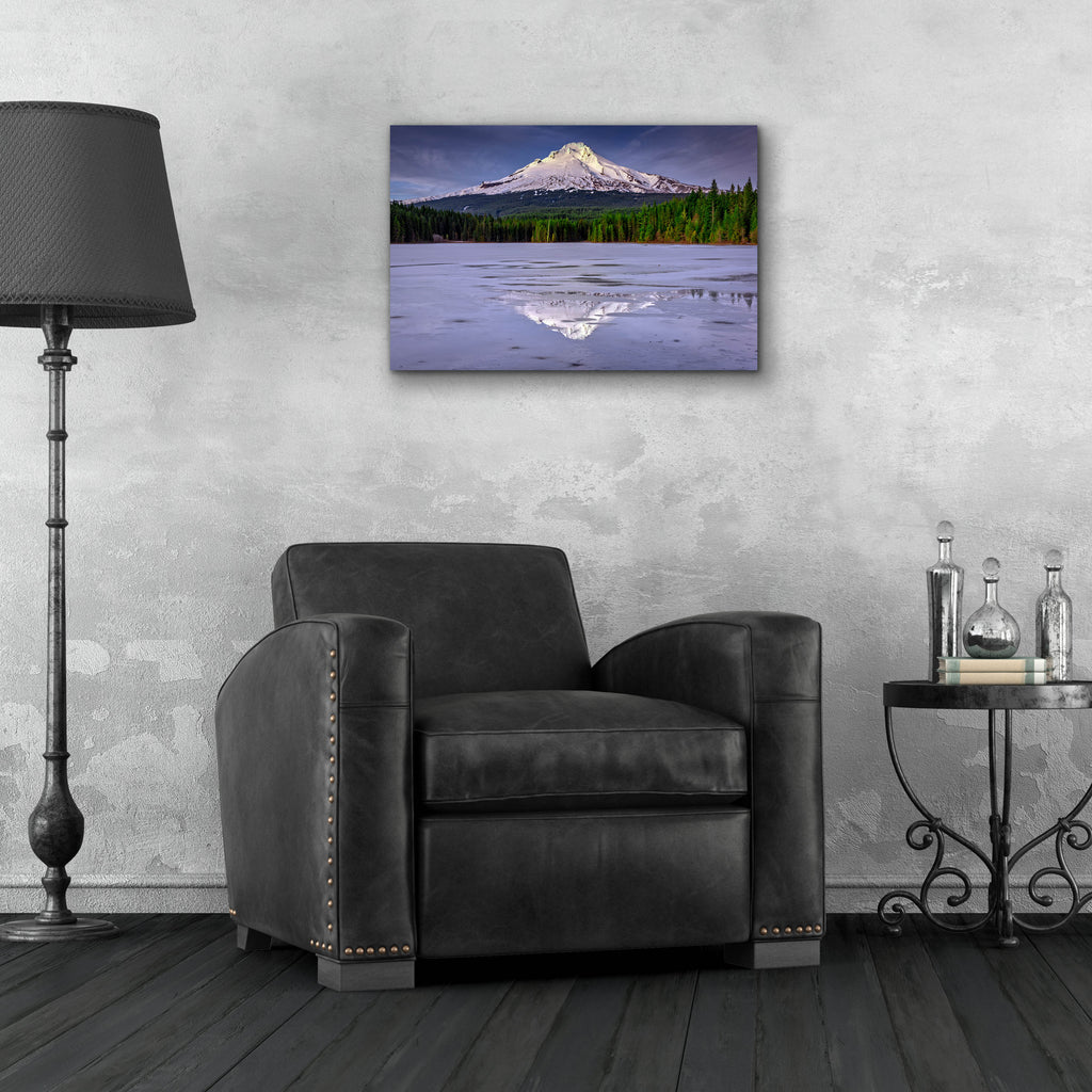 Epic Art 'Mount Hood Reflections' by Rick Berk, Acrylic Glass Wall Art,24x16