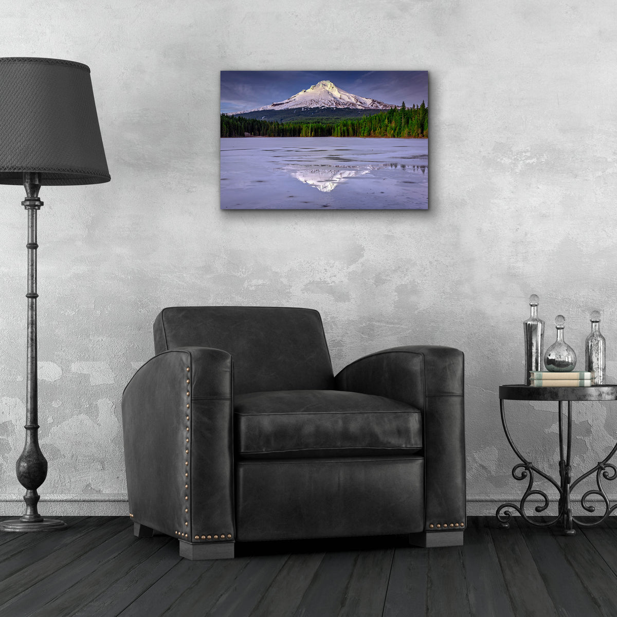 Epic Art 'Mount Hood Reflections' by Rick Berk, Acrylic Glass Wall Art,24x16