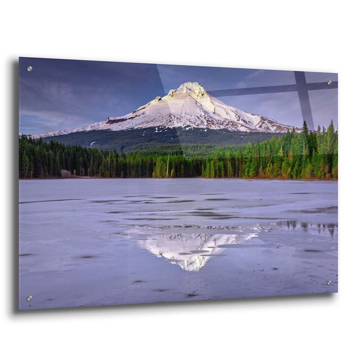 Epic Art 'Mount Hood Reflections' by Rick Berk, Acrylic Glass Wall Art,36x24