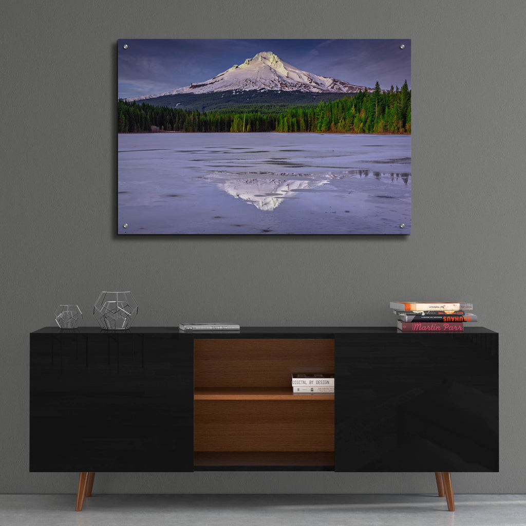 Epic Art 'Mount Hood Reflections' by Rick Berk, Acrylic Glass Wall Art,36x24