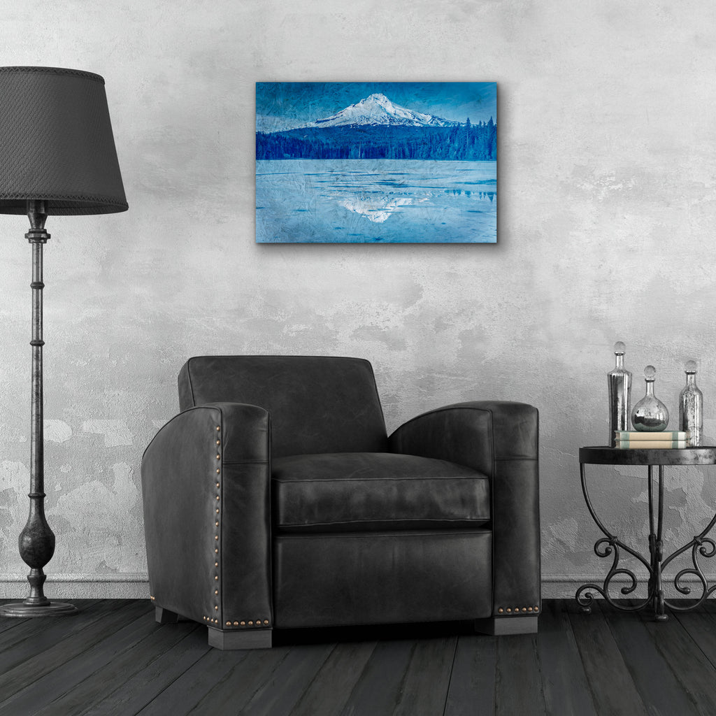 Epic Art 'Mount Hood Reflectionsred' by Rick Berk, Acrylic Glass Wall Art,24x16