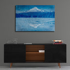 Epic Art 'Mount Hood Reflectionsred' by Rick Berk, Acrylic Glass Wall Art,36x24