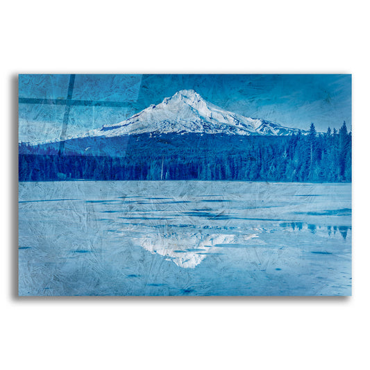 Epic Art 'Mount Hood Reflectionsred' by Rick Berk, Acrylic Glass Wall Art