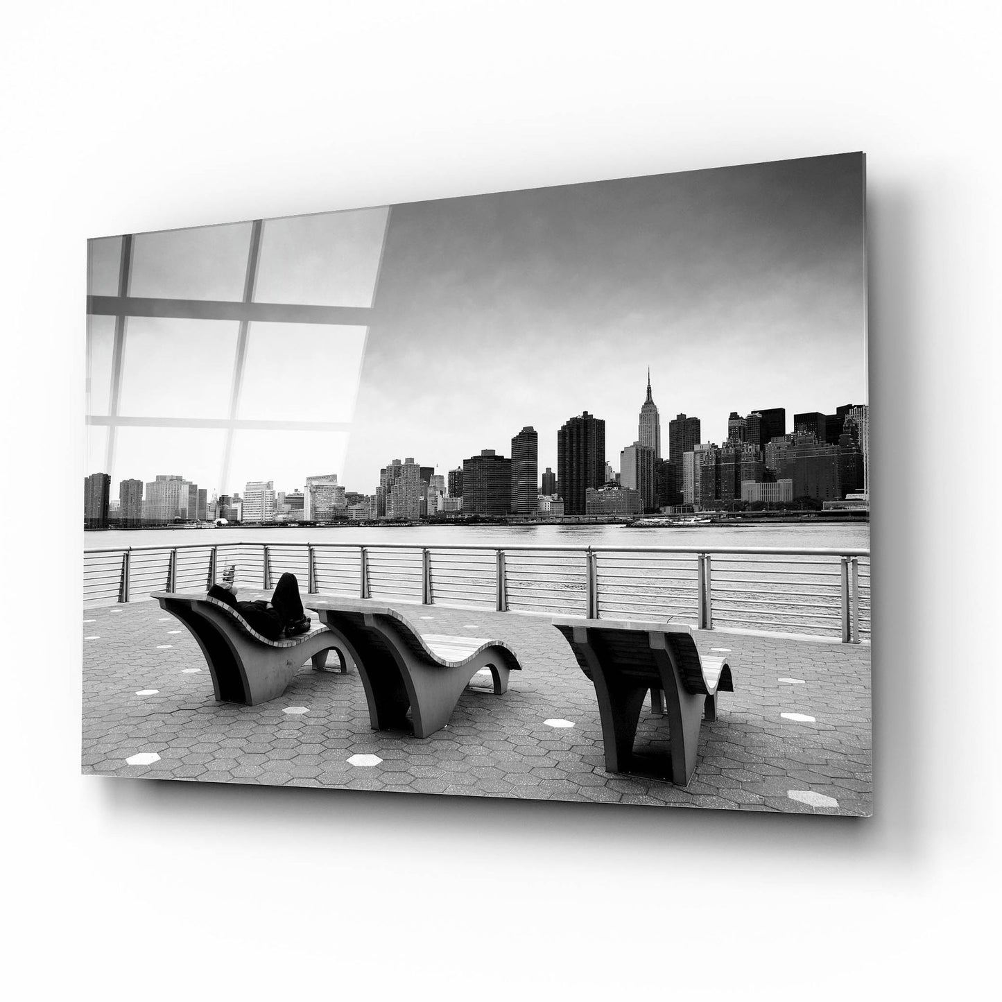 Epic Art 'NYC Relax' by Nina Papiorek, Acrylic Glass Wall Art,16x12