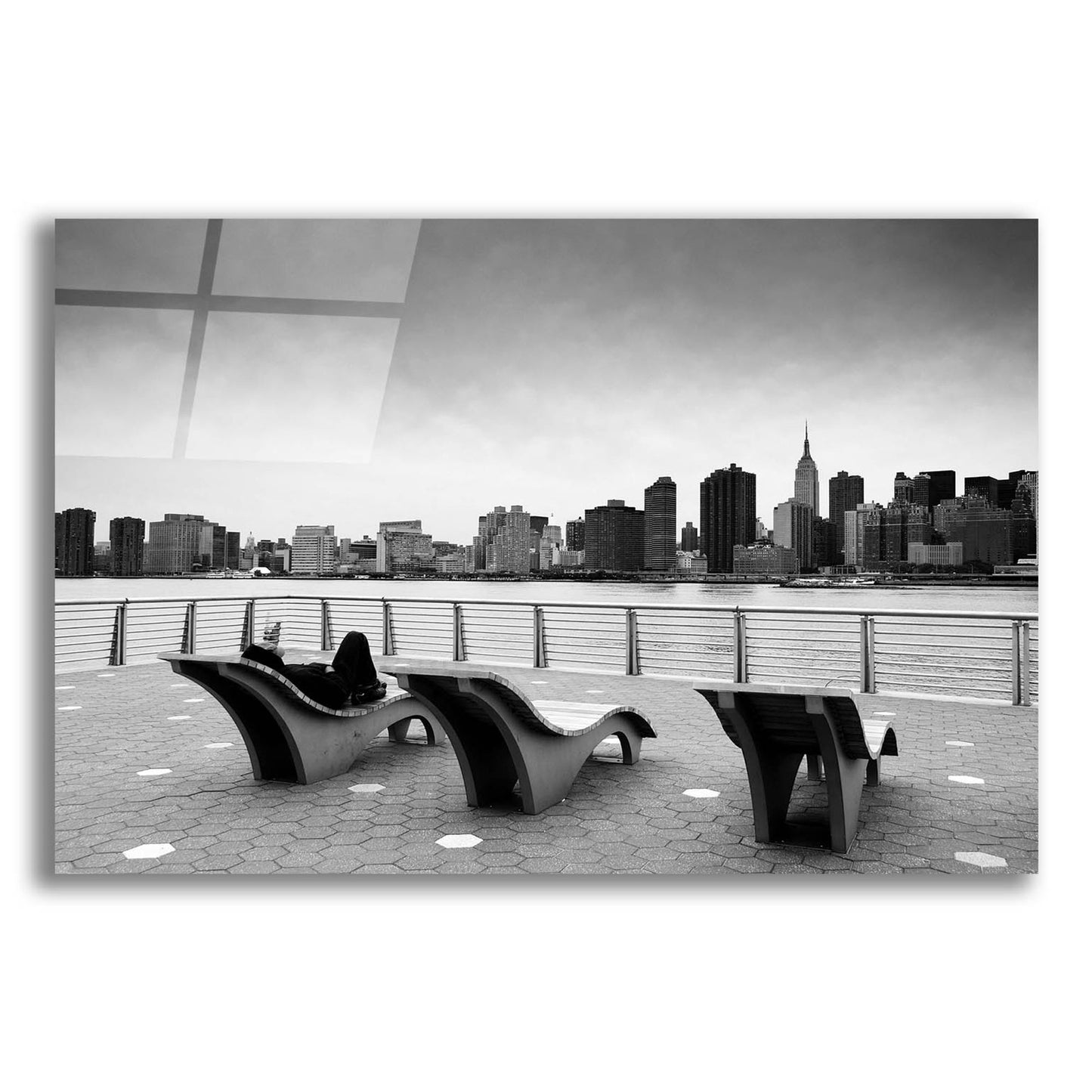 Epic Art 'NYC Relax' by Nina Papiorek, Acrylic Glass Wall Art,16x12