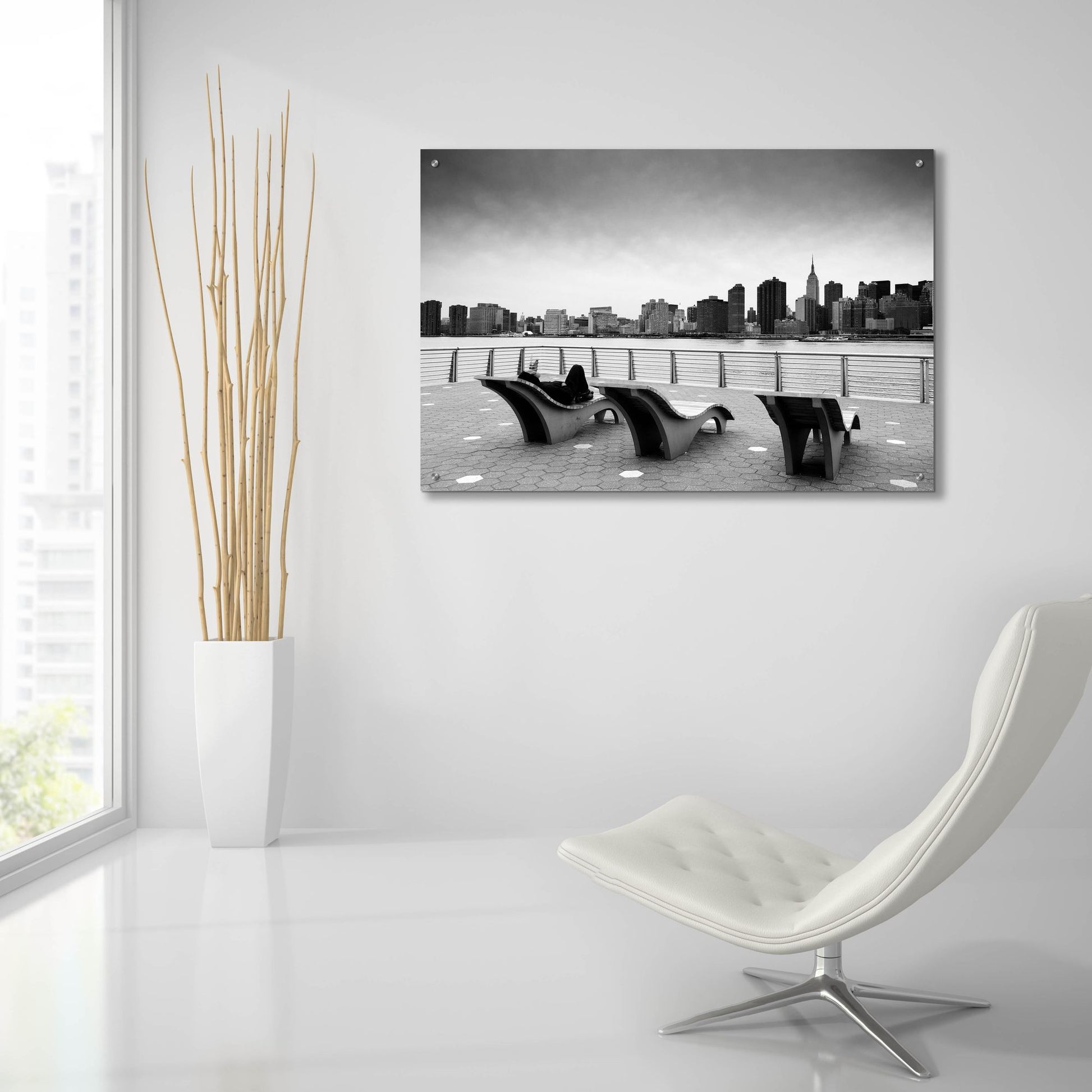 Epic Art 'NYC Relax' by Nina Papiorek, Acrylic Glass Wall Art,36x24