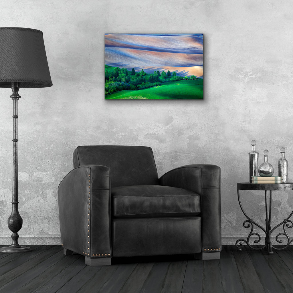 Epic Art 'Palouse Shadows' by Rick Berk, Acrylic Glass Wall Art,24x16