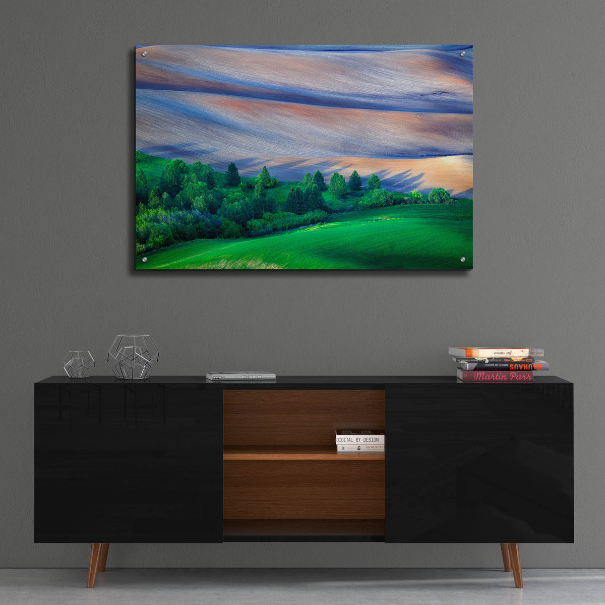 Epic Art 'Palouse Shadows' by Rick Berk, Acrylic Glass Wall Art,36x24