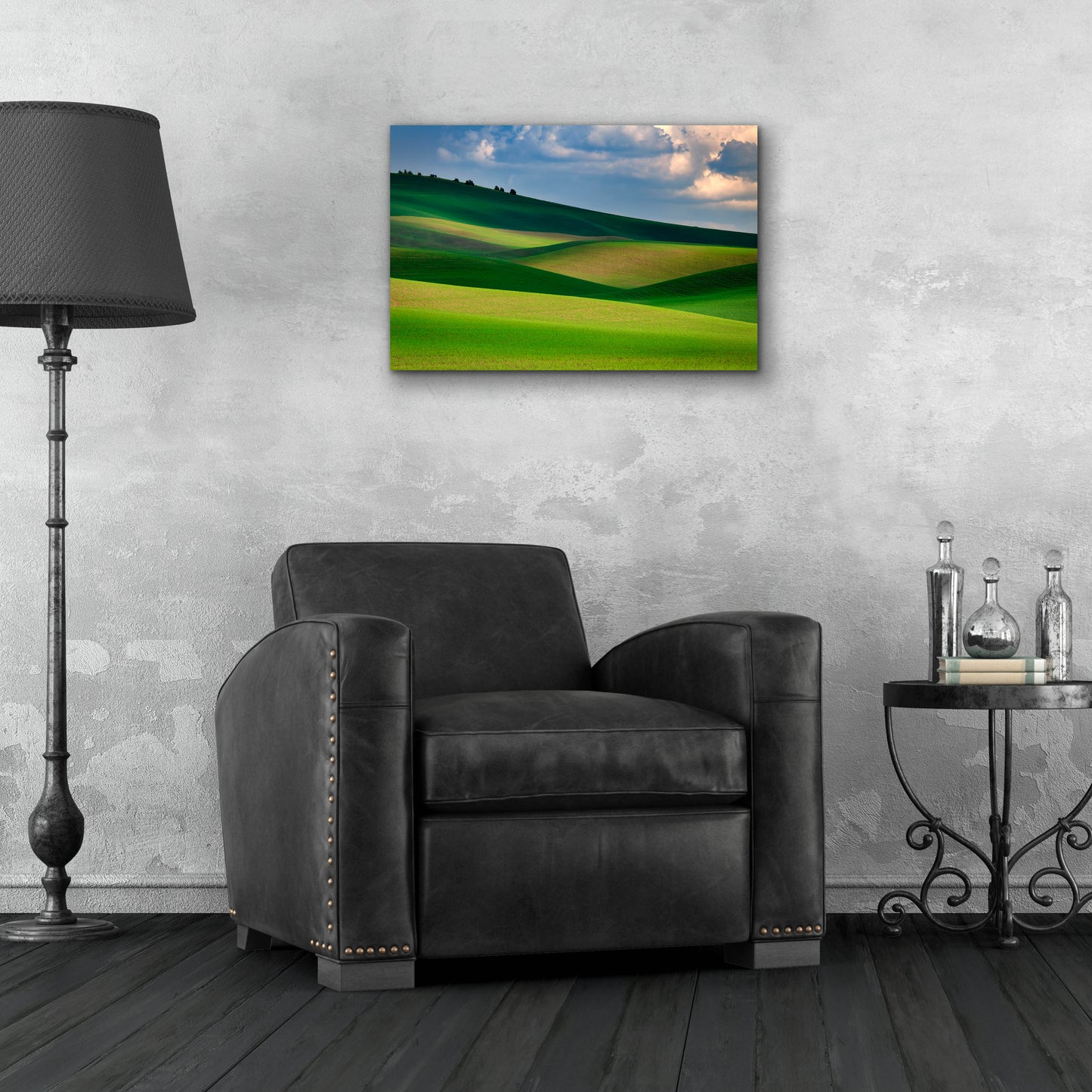 Epic Art 'The Palouse in Light and Shadow' by Rick Berk, Acrylic Glass Wall Art,24x16