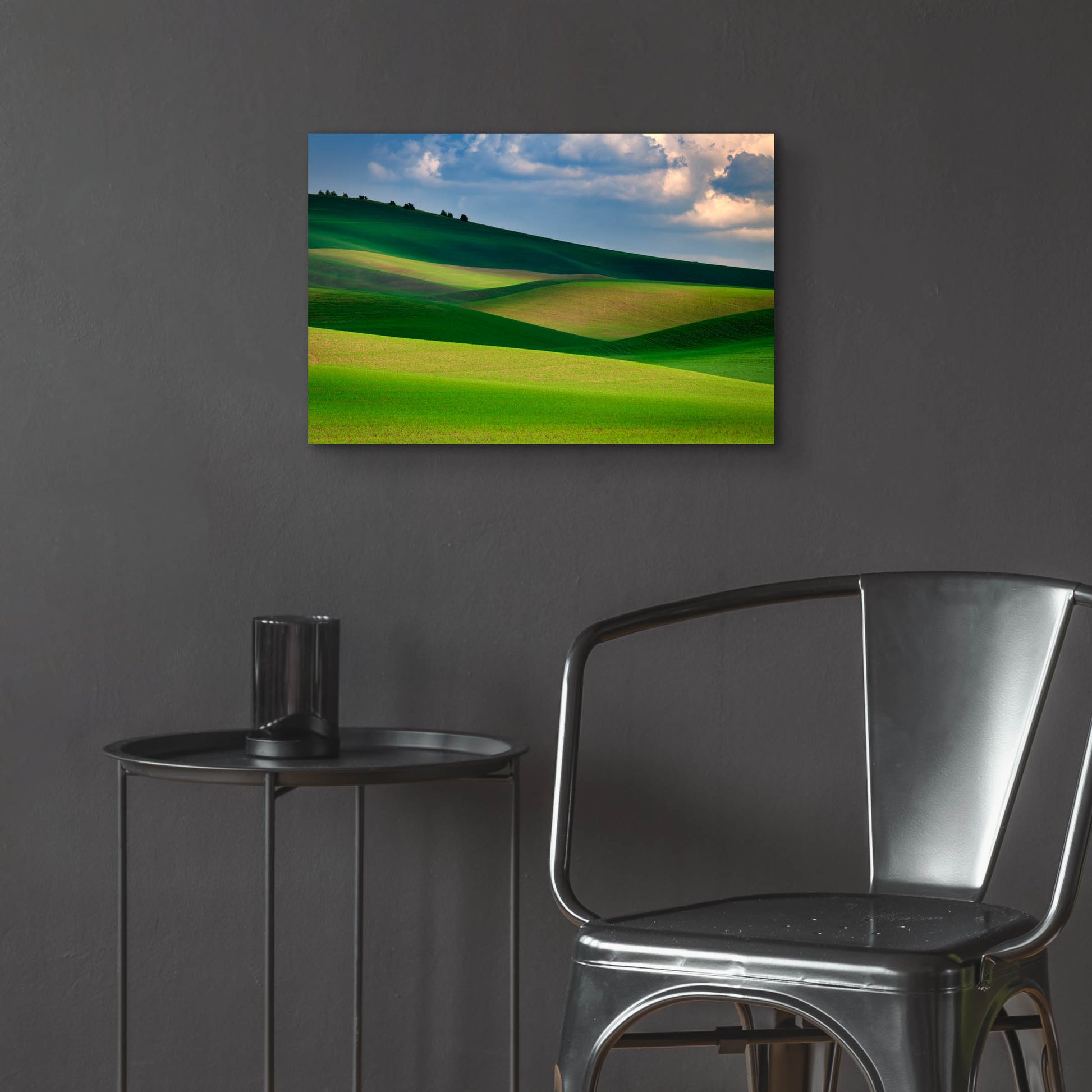 Epic Art 'The Palouse in Light and Shadow' by Rick Berk, Acrylic Glass Wall Art,24x16