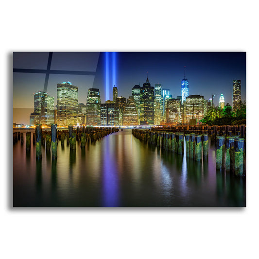 Epic Art 'NYC Tribute Lights' by Rick Berk, Acrylic Glass Wall Art