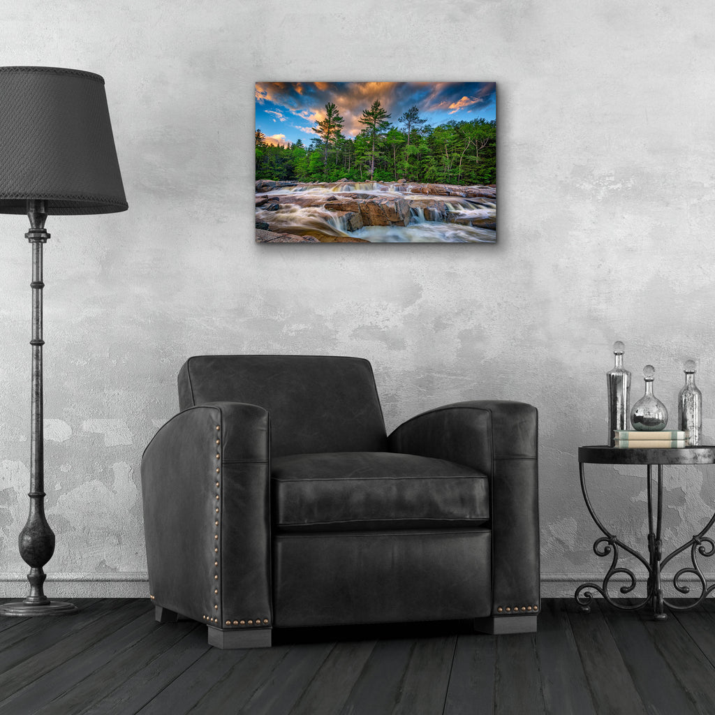 Epic Art 'Lower Falls of Kancamagus Highway' by Rick Berk, Acrylic Glass Wall Art,24x16