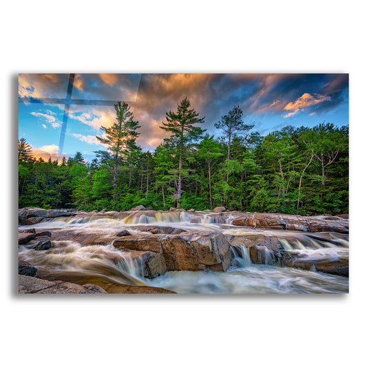 Epic Art 'Lower Falls of Kancamagus Highway' by Rick Berk, Acrylic Glass Wall Art