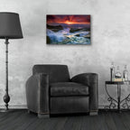 Epic Art 'Tumult' by Rick Berk, Acrylic Glass Wall Art,24x16