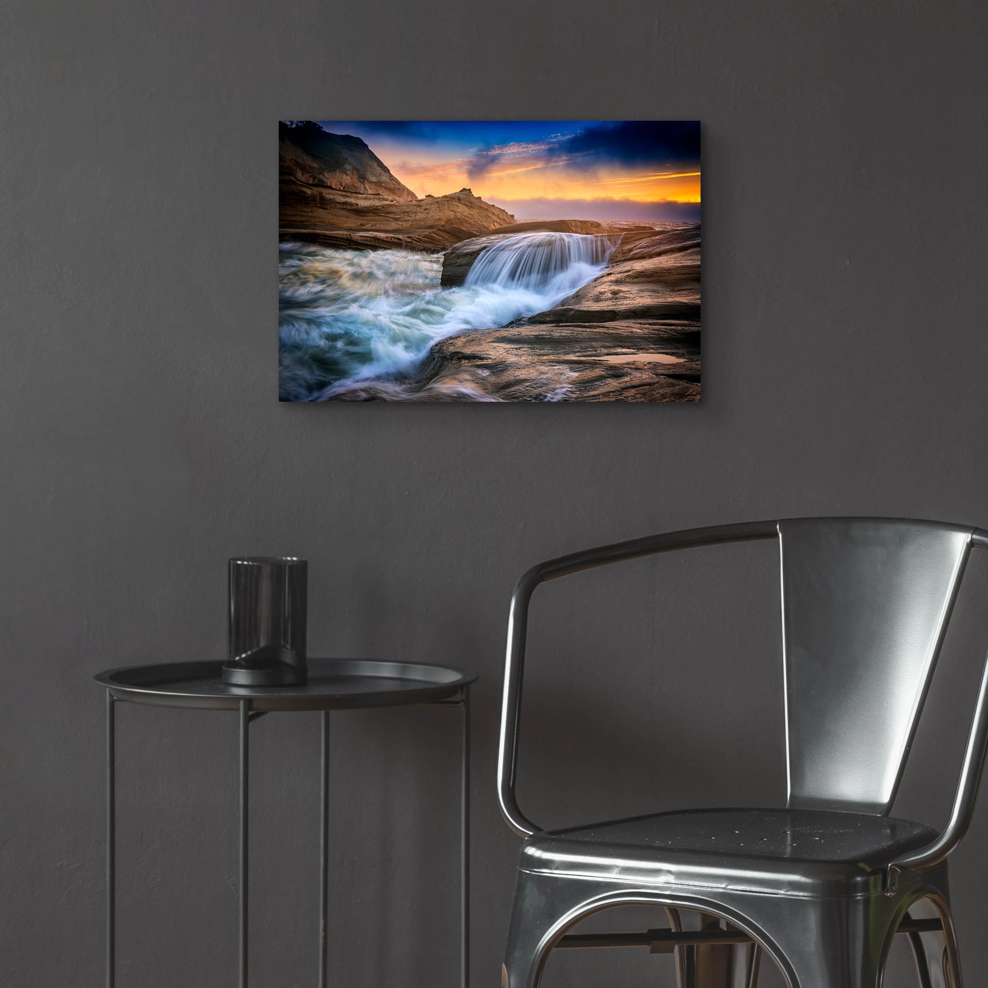 Epic Art 'Cape Kiwanda Tides' by Rick Berk, Acrylic Glass Wall Art,24x16