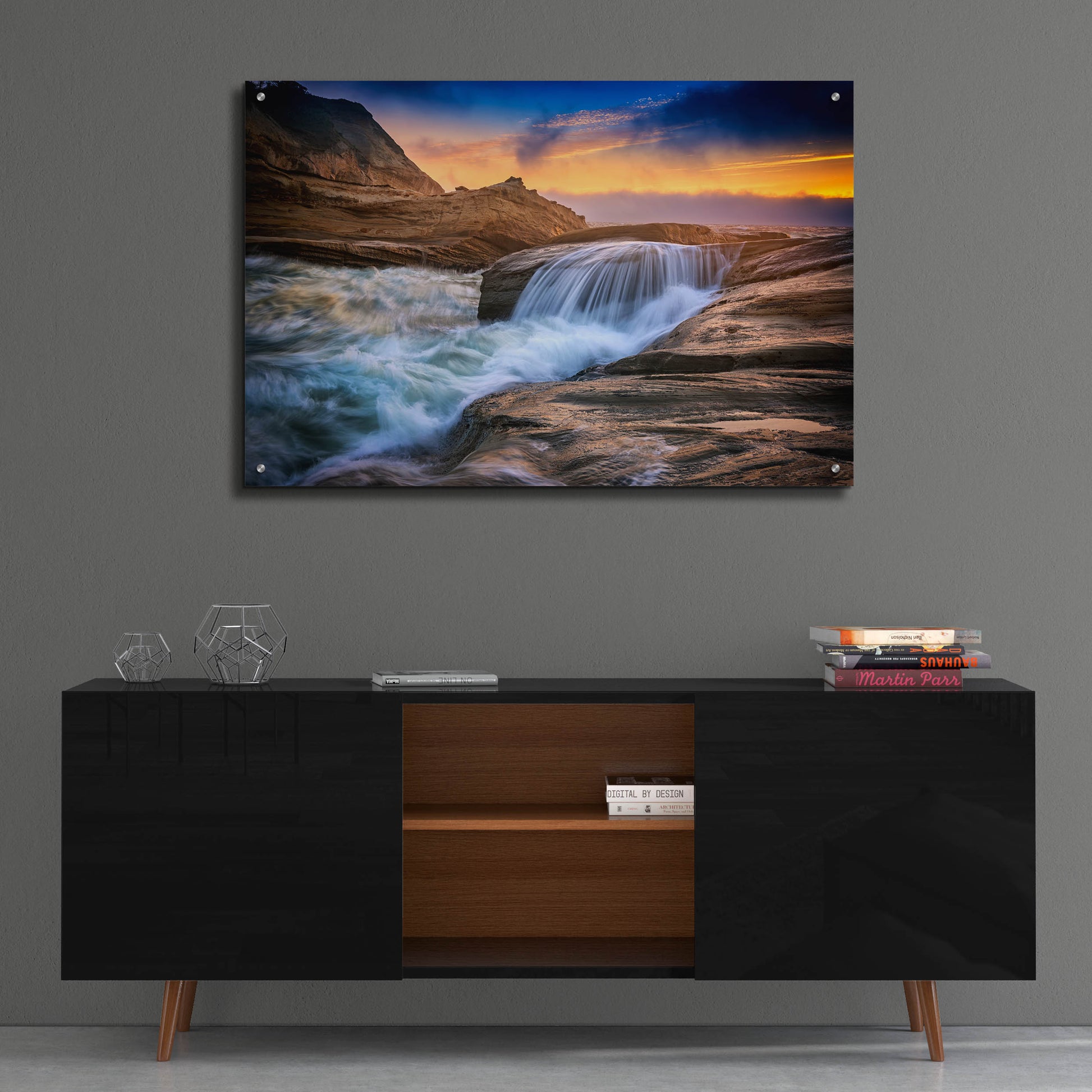 Epic Art 'Cape Kiwanda Tides' by Rick Berk, Acrylic Glass Wall Art,36x24